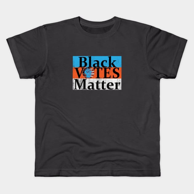 Black Votes Matter Kids T-Shirt by PoliticiansSuck